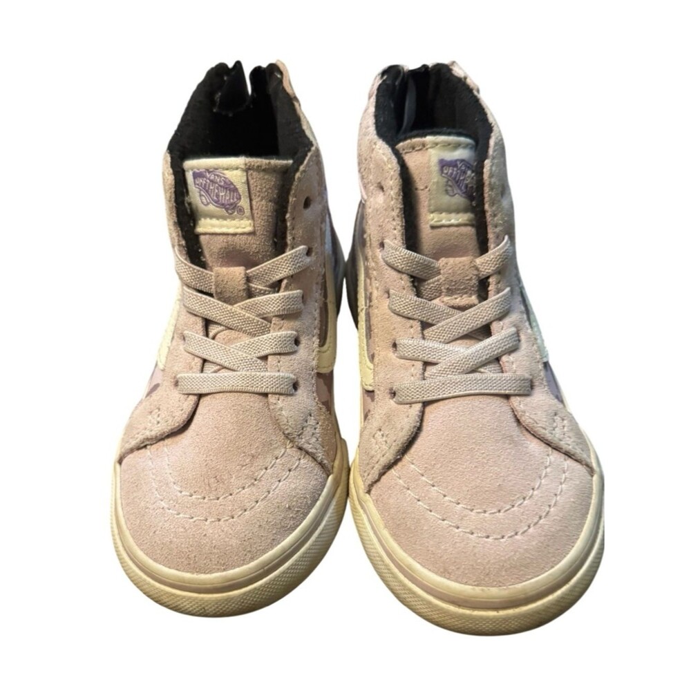 Vans Toddler Sk8-Hi Zip Up Back MTE-1 Orchid Ice Leopard - Size 8 Toddler - Picture 4 of 11